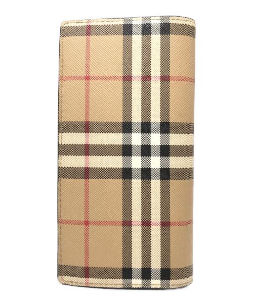 BURBERRY（バーバリー）BURBERRY (バーバリー) コンチネンタルウォレット/長財布/チェック ベージュの古着・服飾アイテム