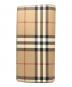 BURBERRY (バーバリー) コンチネンタルウォレット/長財布/チェック ベージュ：30000円