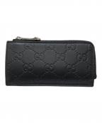 GUCCIグッチ）の古着「〔GGエンブレム〕カードケース」｜ブラック