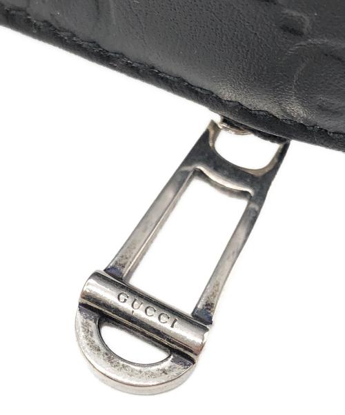 GUCCI（グッチ）GUCCI (グッチ) 〔GGエンブレム〕カードケース ブラックの古着・服飾アイテム