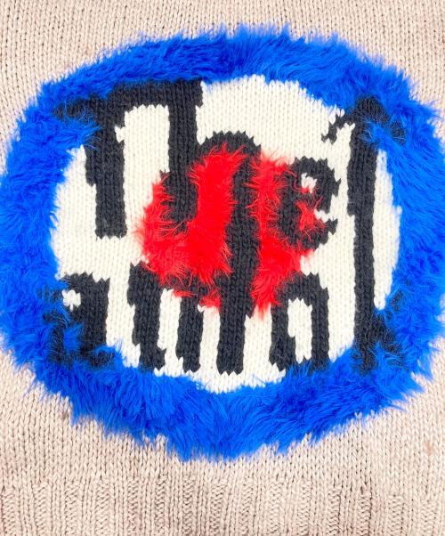 amok（アモク）amok (アモク) TARGET KNIT/ターゲットニット ベージュ サイズ:Mの古着・服飾アイテム
