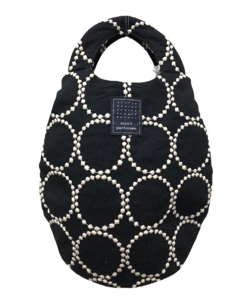 mina perhonen（ミナ ペルホネン）mina perhonen (ミナ ペルホネン) tambourine uzura bag ブラック サイズ:下記参照の古着・服飾アイテム