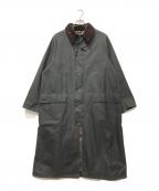 Barbourバブアー）の古着「OS Wax Burghley」｜セージグリーン