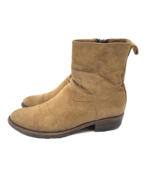 Dior（ディオール）Dior (ディオール) スウェードサイドジップブーツ ベージュ サイズ:SIZE 40 1/2の古着・服飾アイテム