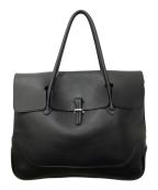 PELLE MORBIDAペッレモルビダ）の古着「Maiden Voyage フラップトートバッグ」｜ブラック