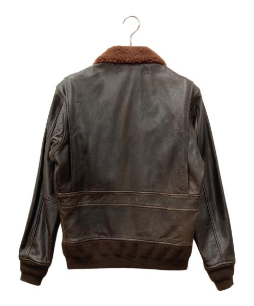 AVIREX（アヴィレックス）AVIREX (アヴィレックス) G-1 レザーフライトジャケット ブラウン サイズ:40の古着・服飾アイテム