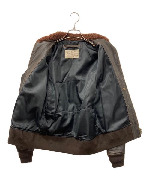 AVIREX（アヴィレックス）AVIREX (アヴィレックス) G-1 レザーフライトジャケット ブラウン サイズ:40の古着・服飾アイテム