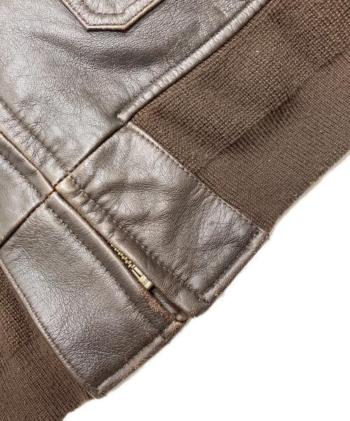 AVIREX（アヴィレックス）AVIREX (アヴィレックス) G-1 レザーフライトジャケット ブラウン サイズ:40の古着・服飾アイテム