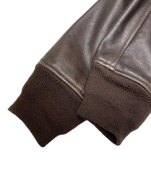AVIREX（アヴィレックス）AVIREX (アヴィレックス) G-1 レザーフライトジャケット ブラウン サイズ:40の古着・服飾アイテム