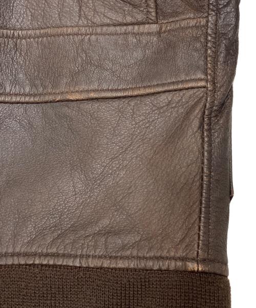AVIREX（アヴィレックス）AVIREX (アヴィレックス) G-1 レザーフライトジャケット ブラウン サイズ:40の古着・服飾アイテム
