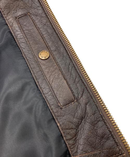 AVIREX（アヴィレックス）AVIREX (アヴィレックス) G-1 レザーフライトジャケット ブラウン サイズ:40の古着・服飾アイテム