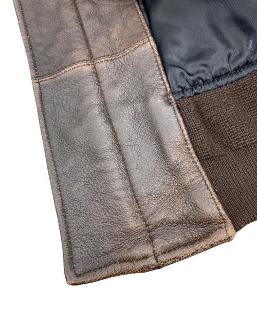AVIREX（アヴィレックス）AVIREX (アヴィレックス) G-1 レザーフライトジャケット ブラウン サイズ:40の古着・服飾アイテム