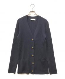 TORY BURCH（トリーバーチ）の古着「シモーヌカーディガン/"Simone" Cardigan」｜ネイビー