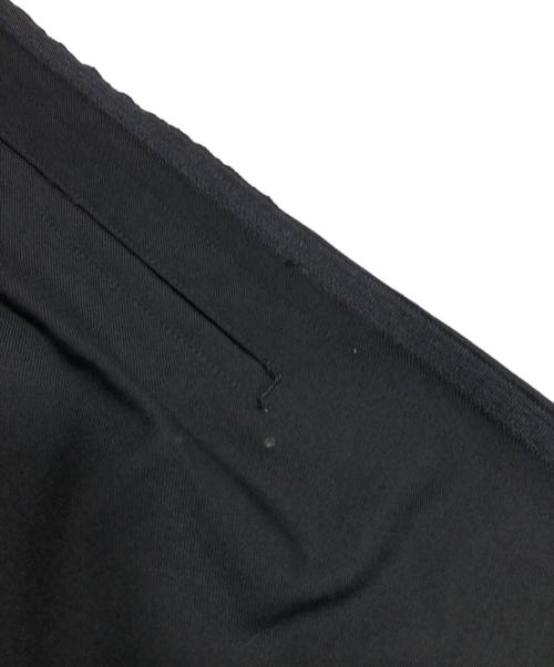 GROUND Y（グラウンドワイ）GROUND Y (グラウンドワイ) WOOL POLYESTER GABARDINE BALLOON PANTS ブラック サイズ:3の古着・服飾アイテム