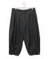 GROUND Y（グラウンドワイ）の古着「WOOL POLYESTER GABARDINE BALLOON PANTS」｜ブラック