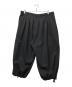 GROUND Y (グラウンドワイ) WOOL POLYESTER GABARDINE BALLOON PANTS ブラック サイズ:3：27000円