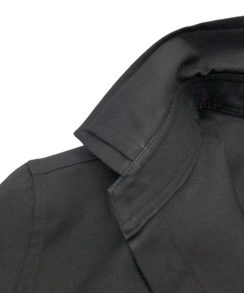 GROUND Y（グラウンドワイ）GROUND Y (グラウンドワイ) ダブルカラーバックロングシャツ ブラック サイズ:3の古着・服飾アイテム