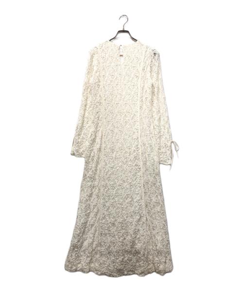 LAGUNA MOON（ラグナムーン）LAGUNA MOON (ラグナムーン) カットアウトデザインレースワンピース ホワイト サイズ:Mの古着・服飾アイテム
