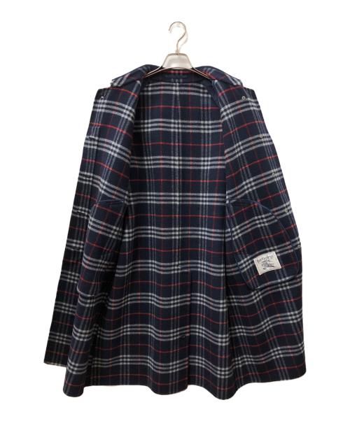 Burberry's（バーバリーズ）Burberry's (バーバリーズ) ケープ付ウールコート ネイビー サイズ:SIZE Mの古着・服飾アイテム
