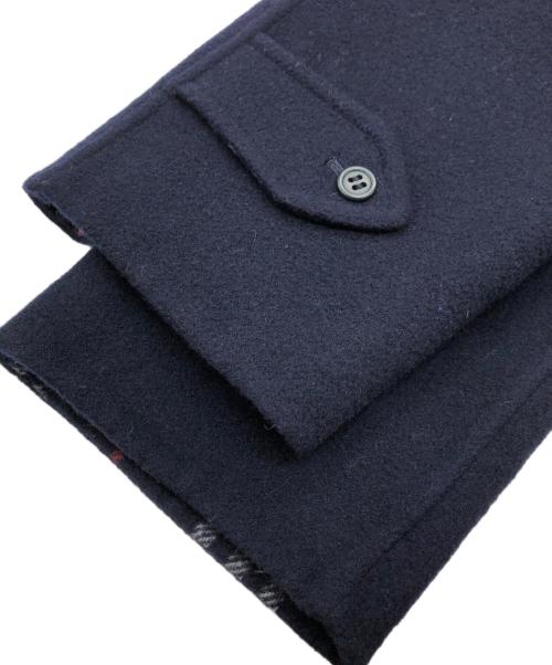 Burberry's（バーバリーズ）Burberry's (バーバリーズ) ケープ付ウールコート ネイビー サイズ:SIZE Mの古着・服飾アイテム