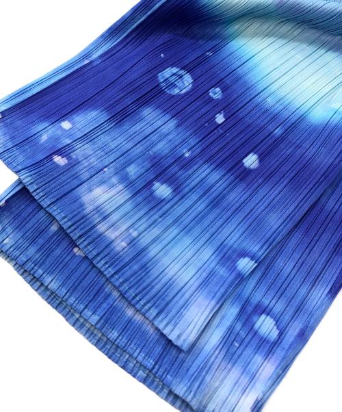 PLEATS PLEASE（プリーツプリーズ）PLEATS PLEASE (プリーツプリーズ) Sea Bubble Trousers/プリーツパンツ/シー プリーツ トラウザー ブルー サイズ:SIZE FREEの古着・服飾アイテム