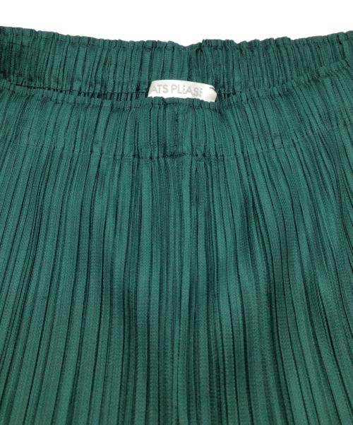 PLEATS PLEASE（プリーツプリーズ）PLEATS PLEASE (プリーツプリーズ) THICKER BOTTOMS/ワイドプリーツパンツ グリーン サイズ:記載なしの古着・服飾アイテム