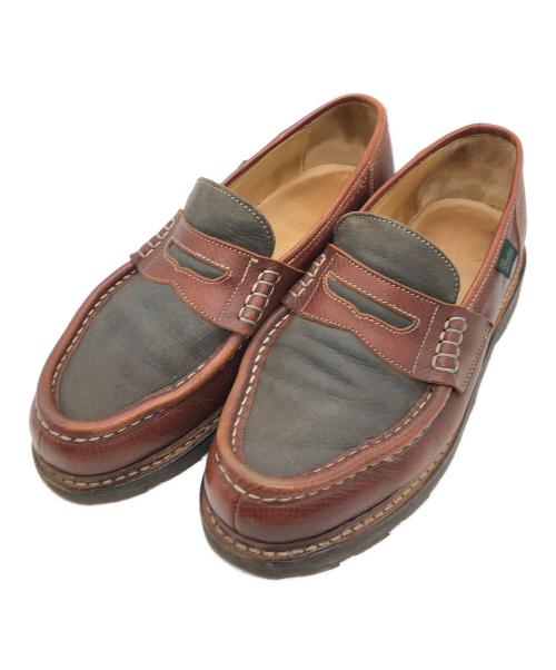 PARABOOT（パラブーツ）PARABOOT (パラブーツ) International Gallery BEAMS (インターナショナルギャラリービームス)) 別注 REIMS ローファー ブラウン サイズ:SIZE 6 1/2Fの古着・服飾アイテム