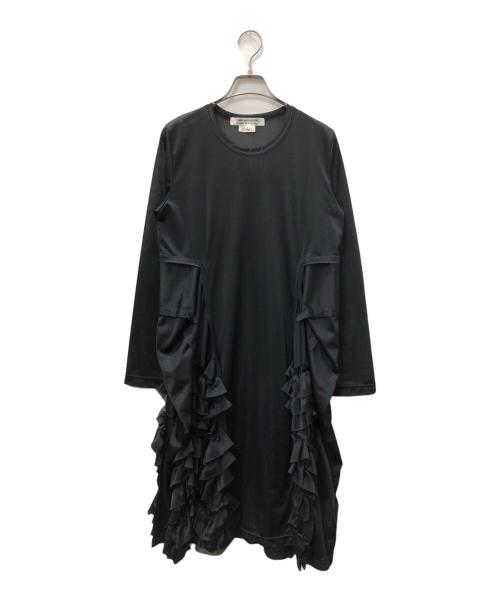 COMME des GARCONS COMME des GARCONS（コムデギャルソン コムデギャルソン）COMME des GARCONS COMME des GARCONS (コムデギャルソン コムデギャルソン) フリルシアーワンピース ブラック サイズ:SIZE Sの古着・服飾アイテム