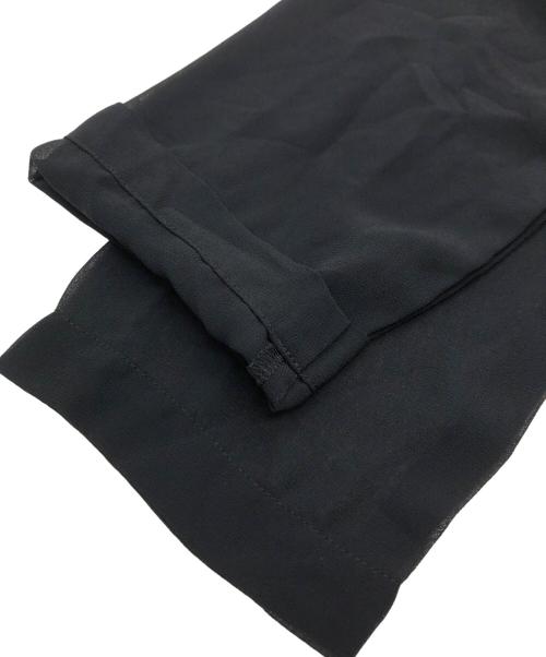 COMME des GARCONS COMME des GARCONS（コムデギャルソン コムデギャルソン）COMME des GARCONS COMME des GARCONS (コムデギャルソン コムデギャルソン) シアーフリルワンピース ブラック サイズ:XSの古着・服飾アイテム