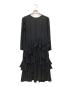 COMME des GARCONS COMME des GARCONS（コムデギャルソン コムデギャルソン）の古着「シアーフリルワンピース」｜ブラック