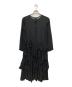 COMME des GARCONS COMME des GARCONS (コムデギャルソン コムデギャルソン) シアーフリルワンピース ブラック サイズ:XS：16000円