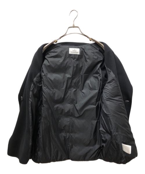 wb（ダブルビー）wb (ダブルビー) ウールリバーダウンショートコート ブラック サイズ:SIZE Lの古着・服飾アイテム