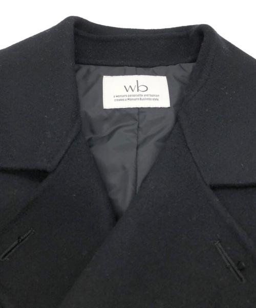 wb（ダブルビー）wb (ダブルビー) ウールリバーダウンショートコート ブラック サイズ:SIZE Lの古着・服飾アイテム