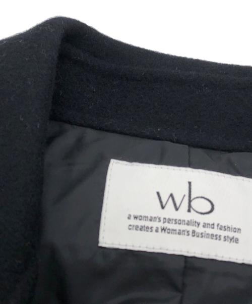 wb（ダブルビー）wb (ダブルビー) ウールリバーダウンショートコート ブラック サイズ:SIZE Lの古着・服飾アイテム