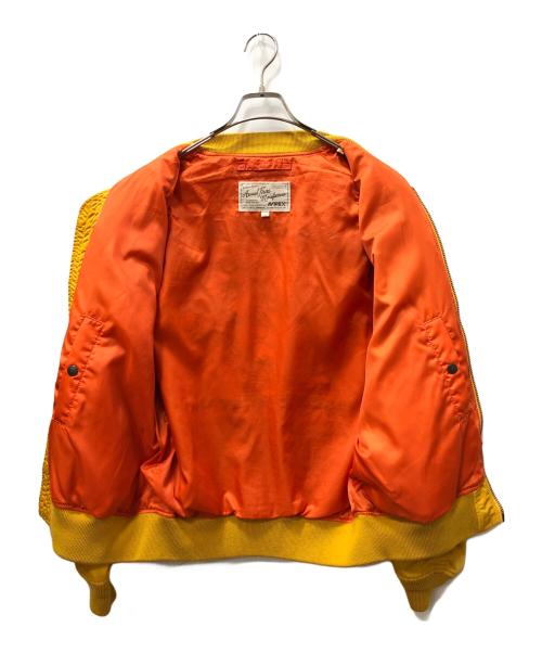 AVIREX（アヴィレックス）AVIREX (アヴィレックス) TIGER&MUSTANG MA-1 フライトジャケット イエロー サイズ:SIZE XLの古着・服飾アイテム