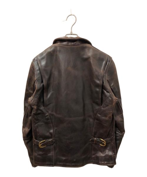 VANSON（バンソン）VANSON (バンソン) ホースハイドシングルライダースジャケット ブラウン サイズ:SIZE 36の古着・服飾アイテム