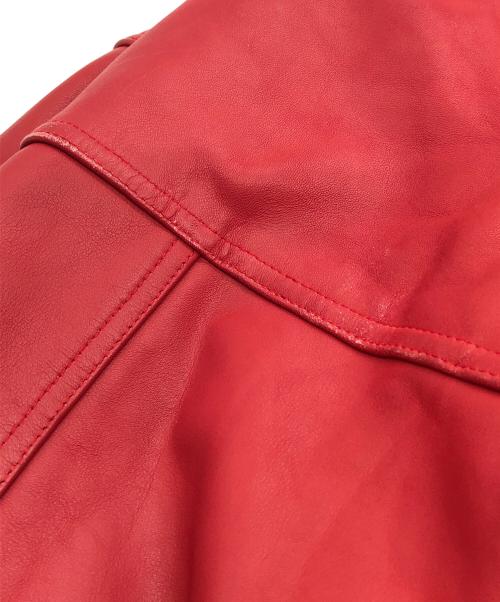 AVIREX（アヴィレックス）AVIREX (アヴィレックス) American Classics オールレザースタジャン レッド サイズ:SIZE Mの古着・服飾アイテム
