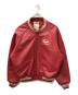 AVIREX（アヴィレックス）の古着「American Classics オールレザースタジャン」｜レッド