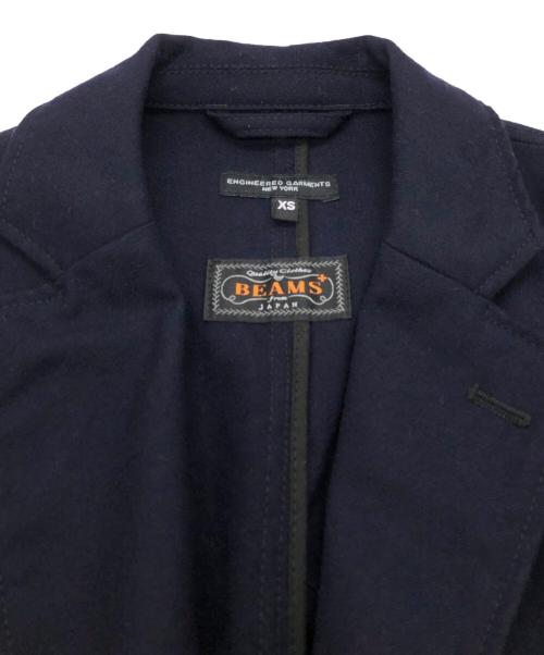 Engineered Garments（エンジニアド ガーメンツ）Engineered Garments BEAMS PLUS (ビームスプラス) 【別注】PEG / MID FIELD BLAZER TROPICAL WOOL/ブレザー トロピカル ウール ネイビー サイズ:SIZE XSの古着・服飾アイテム