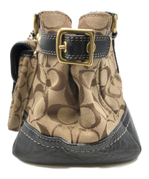 COACH（コーチ）COACH (コーチ) レガシー シグネチャー サッチェル バッグ ベージュ サイズ:下記参照の古着・服飾アイテム