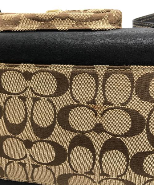 COACH（コーチ）COACH (コーチ) レガシー シグネチャー サッチェル バッグ ベージュ サイズ:下記参照の古着・服飾アイテム