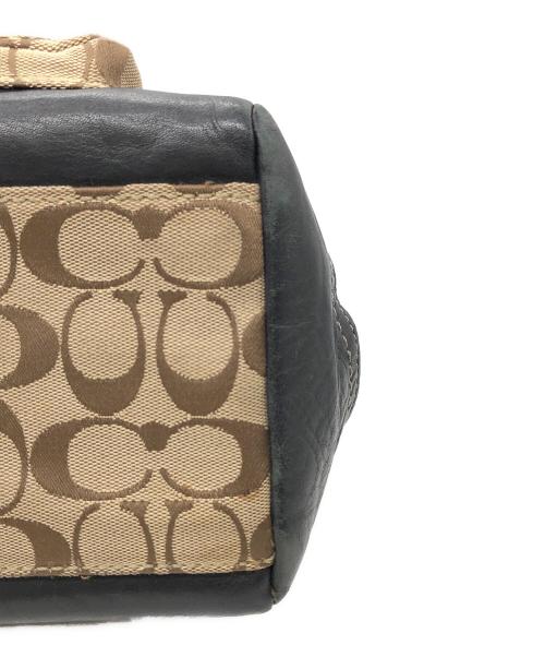 COACH（コーチ）COACH (コーチ) レガシー シグネチャー サッチェル バッグ ベージュ サイズ:下記参照の古着・服飾アイテム