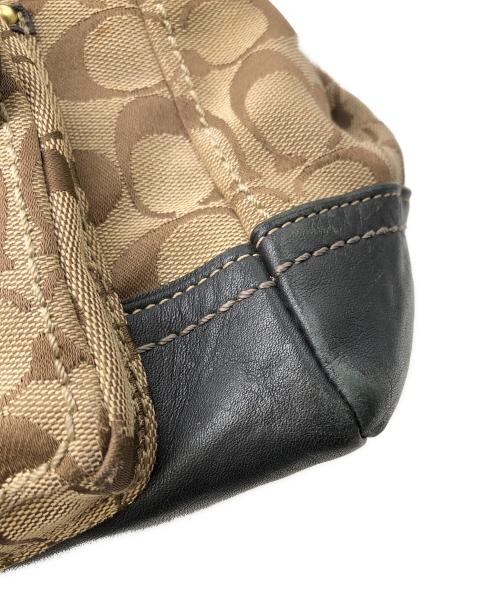 COACH（コーチ）COACH (コーチ) レガシー シグネチャー サッチェル バッグ ベージュ サイズ:下記参照の古着・服飾アイテム