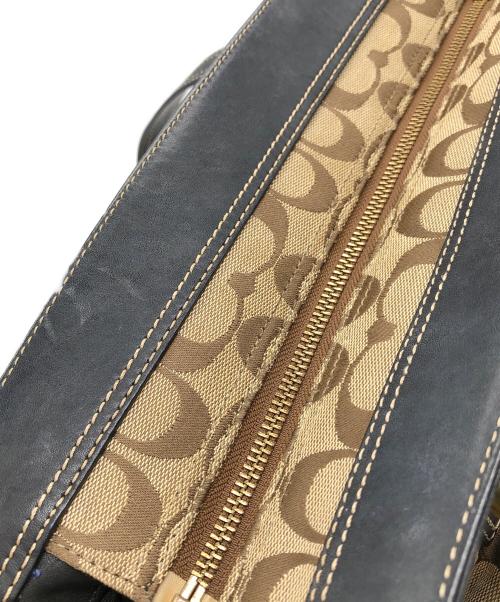 COACH（コーチ）COACH (コーチ) レガシー シグネチャー サッチェル バッグ ベージュ サイズ:下記参照の古着・服飾アイテム