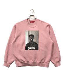 SUPREME×THRASHER（シュプリーム×スラッシャー）の古着「Harold Hunter Crewneck」｜ピンク