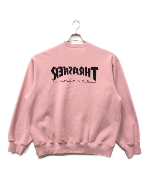 SUPREME（シュプリーム）SUPREME (シュプリーム) THRASHER (スラッシャー) Harold Hunter Crewneck ピンク サイズ:Lの古着・服飾アイテム