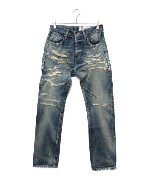 NEIGHBORHOOD（ネイバーフッド）NEIGHBORHOOD (ネイバーフッド) KNOCKDOWN Savage.DP Medium Denim/ノックダウン サベージ.DP ミディアム デニム ブルー サイズ:SIZE Sの古着・服飾アイテム