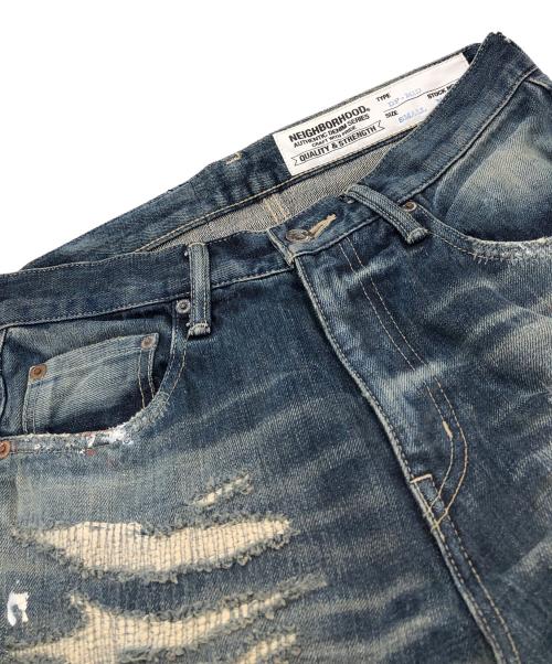 NEIGHBORHOOD（ネイバーフッド）NEIGHBORHOOD (ネイバーフッド) KNOCKDOWN Savage.DP Medium Denim/ノックダウン サベージ.DP ミディアム デニム ブルー サイズ:SIZE Sの古着・服飾アイテム