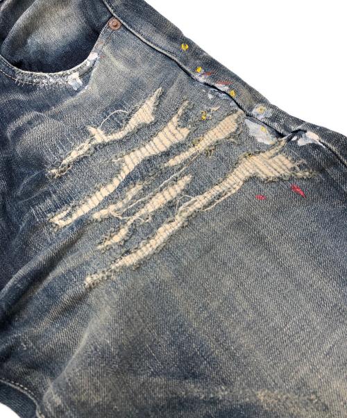NEIGHBORHOOD（ネイバーフッド）NEIGHBORHOOD (ネイバーフッド) KNOCKDOWN Savage.DP Medium Denim/ノックダウン サベージ.DP ミディアム デニム ブルー サイズ:SIZE Sの古着・服飾アイテム