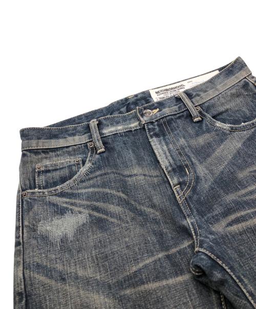 NEIGHBORHOOD（ネイバーフッド）NEIGHBORHOOD (ネイバーフッド) 20TH METAL SAVAGE NARROW デニムパンツ ブルー サイズ:SIZE Sの古着・服飾アイテム